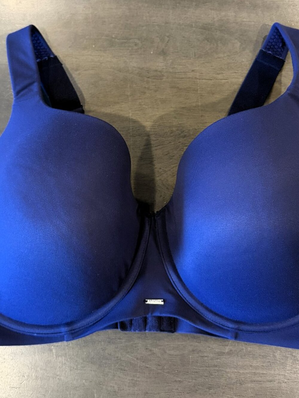 Cacique Women's Lightly Lined Balconette Bra Navy 42F Full Coverage